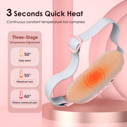 Electric Heating Menstrual Vibration Pad Belt For Period Pain Relief Cramps US