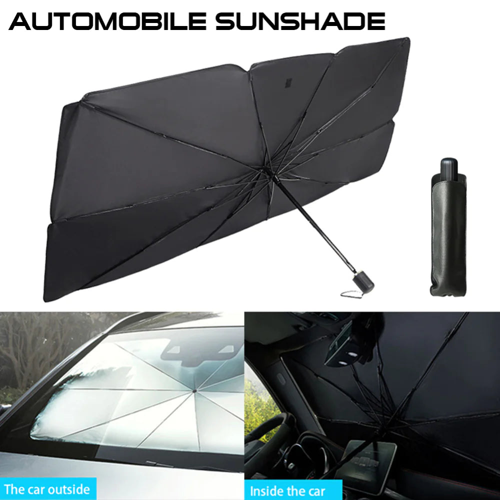 57" Car Windshield Sun Shade Foldable Umbrella Front Window Cover Visor Umbrella